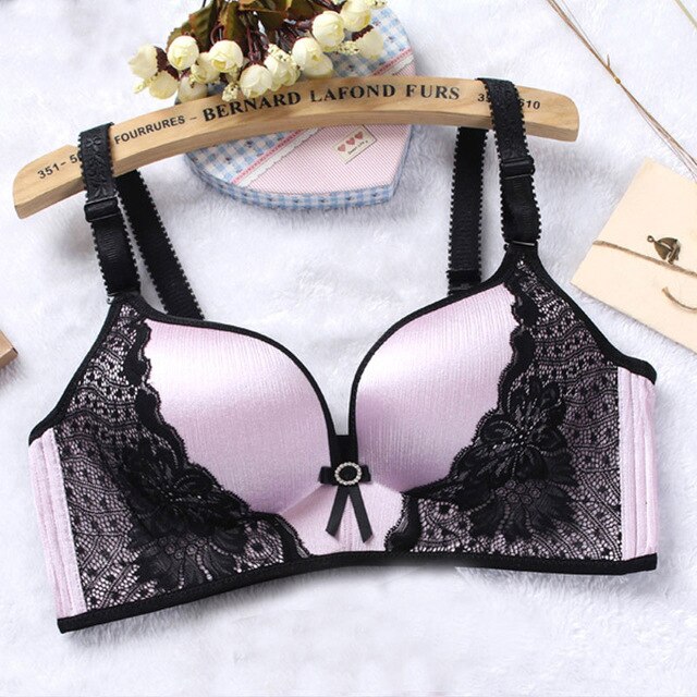 Lace bra wire free B C cup Lingerie-Avenue